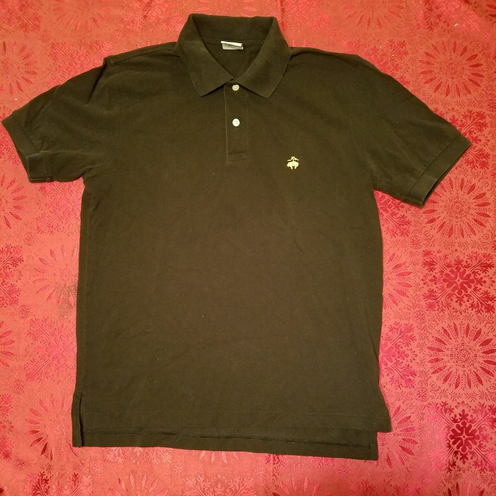 Men's Brooks Brothers Off Black 100% cotton Polo M
